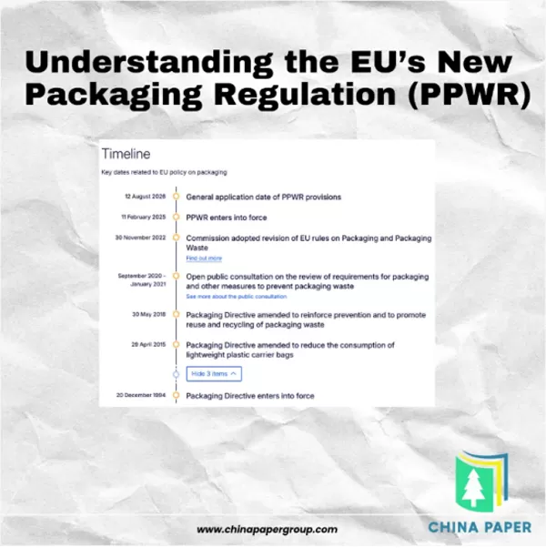 Понимание нового регламента ЕС по упаковке (PPWR) и его последствий для экспортеров бумаги
